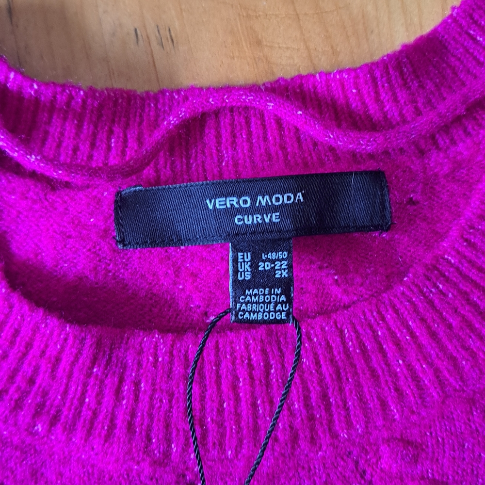 Fuchsia Knit Top - Picture 3 of 6